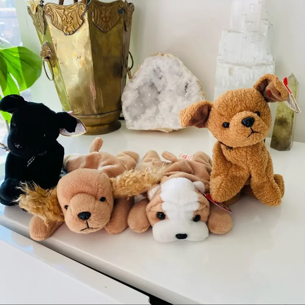Vintage TY Original 1990s y2k Beanie Babies Stuffed Animal Toy Bundle Collection